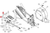 Precor C556 EFX 556 Elliptical Ramp Wheels Rollers Assembly 50578102 43702504 - fitnesspartsrepair