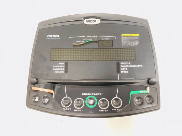 Precor C936i Treadmill Display Panel Console Circuit Board + Membrane 45860-208 - fitnesspartsrepair
