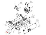 Precor C954i (00XB) Treadmill Lift Pivot Retainer Pin PPP000000045669107 - fitnesspartsrepair