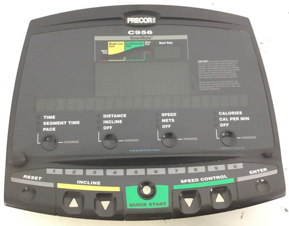 Precor C956-ND Ver. 3 (KE) Treadmill Display Console Assembly 44394-501 - fitnesspartsrepair