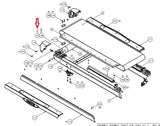 Precor C966i C956 C952i C956i Treadmill Left Roller Bridge PPP000000044258103 - fitnesspartsrepair