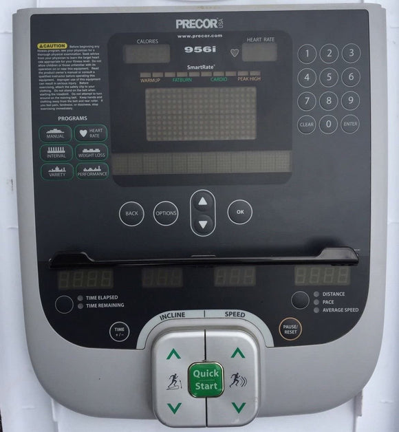 Precor Commercial Treadmill 956i C956i Upper Display Electronics w Software Panel - fitnesspartsrepair