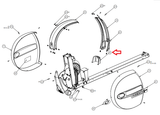 Precor EFX5.17i Elliptical Transition Rear Cover 46839102 - fitnesspartsrepair