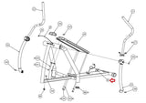 Precor Elliptical Lower Interconnect Wire w/ Inline Coupler Modular 44905-108 - fitnesspartsrepair