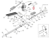Precor Elliptical Pedal Crank Arm Assembly PPP000000058069101 - fitnesspartsrepair