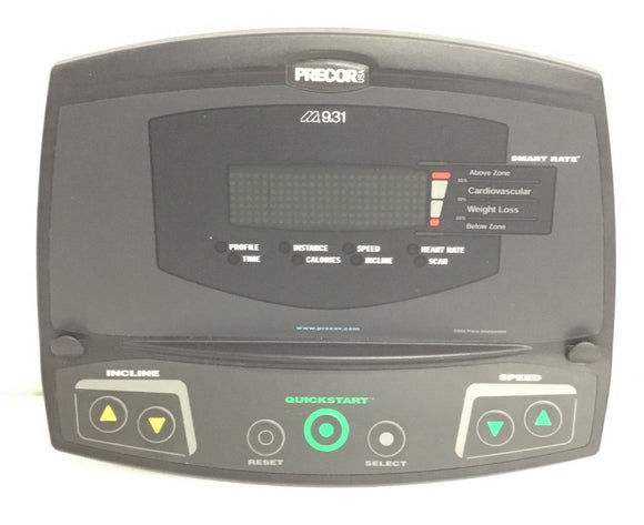 Precor M9.3x Treadmill Display Console Panel PPP000000044183101 - fitnesspartsrepair