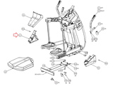 Precor Miscellaneous Cardio Frame Joint Left Cover 39904-102 - hydrafitnessparts