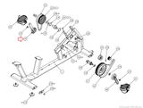 Precor Recumbent Bike Left Crank Arm with Foot Pedal 300525-101 & 300527-109 - hydrafitnessparts