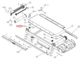 Precor Treadmill Deck Pivot Rear Bracket Board Mat PPP000000044234101 - fitnesspartsrepair