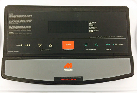 Precor Treadmill Upper Display Console 9.2x - 9.21 (F5) M9.2x M9.21s (F6) Panel - fitnesspartsrepair