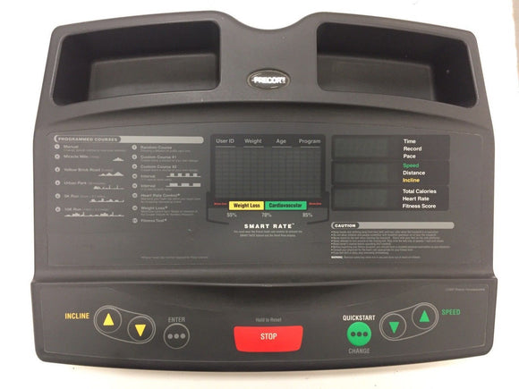 Precor Treadmill Upper Display Console 9.2x - 9.25i (2Z) - fitnesspartsrepair