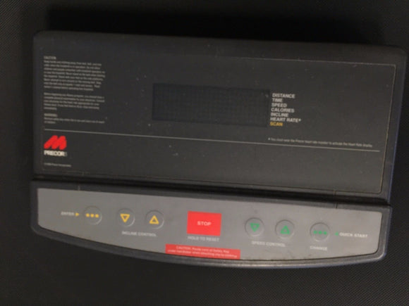 Precor Treadmill Upper Display Console for 9.41 Panel - fitnesspartsrepair