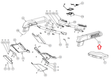 Precor TRM425 TRM445 Treadmill Left Handlebar Overmold PPP000000302881101 - fitnesspartsrepair