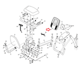 Proform 2.0 ES XP 210 U Upright Bike Display Console Assembly 319154 - fitnesspartsrepair