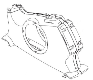 ProForm 200 CSX - PFEX022100 PFEX022101 Stationary Bike Left Shield 299779 - hydrafitnessparts