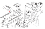 Proform 345 495PI PACE TRAINER Treadmill Left Foot Runner End Cap 214472 - hydrafitnessparts