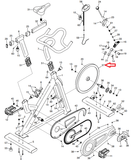 Proform 400 SPX Bike Resistance Friction Brake Flywheel Mechanism 393363 - fitnesspartsrepair