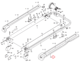 Proform 400 ZLT 6.0 ZT 3.0 XT C8 C80 Treadmill Right Deck Rail 241412 & 234194 - hydrafitnessparts