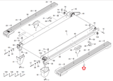 Proform 410 Trainer Crosswalk 405 E 415 Treadmill Right Foot Rail 258896 - hydrafitnessparts
