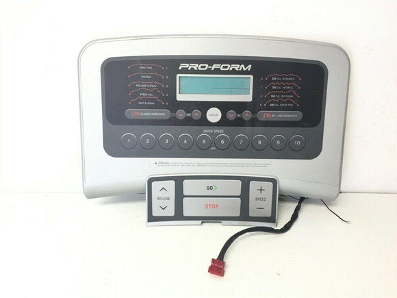 Proform 480 E PFTL495080 Treadmill Display Console Panel 000-0918 - fitnesspartsrepair