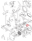 Proform 485 E Elliptical Resistance Magnetic Brake Mechanism Flywheel 143342 - hydrafitnessparts