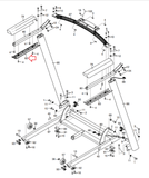 Proform 505 CST Treadmill Left Bottom Handrail Cover 423421 - hydrafitnessparts