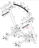Proform 505 CST Treadmill Right Bottom Handrail Cover 423420 - hydrafitnessparts