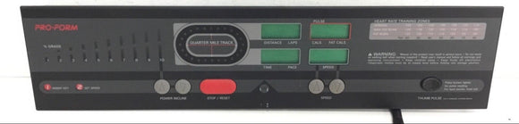 Proform 595Le Treadmill Display Console Panel ECT-1648 H01067-D - fitnesspartsrepair