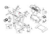 Proform 785 SS Treadmill Pulse Bar Circuit Board & Cover 329742a - hydrafitnessparts