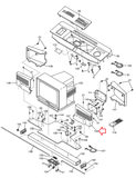 Proform 785TL PFTL44060 Treadmill TV Monitor Right Panel Front Cover 134171 - hydrafitnessparts