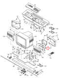 Proform 785TL PFTL44060 Treadmill TV Monitor Right Panel Rear Cover 134170 - hydrafitnessparts