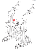 Proform 990X Crosswalk 357E 405 E 425X Treadmill Latch Pin Assembly 245488 - hydrafitnessparts