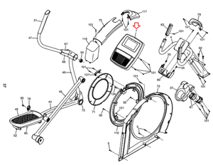 ProForm CARBON E7 Elliptical Display Console Assembly 416462 - hydrafitnessparts