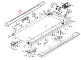 Proform Crosswalk 395 397 Treadmill Left Foot Straddle Rail MFR-315052 316510 - hydrafitnessparts