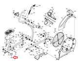 Proform E 9.0 Pro 1500 910 E Elliptical Left Pedal Adjust Bracket 315643 - fitnesspartsrepair