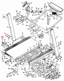 Proform ERS 10.0 PT - PFTL99050 Treadmill Rod Splined Endcap 113005 - fitnesspartsrepair