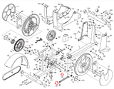 Proform FreeMotion Reebok Elliptical Latch Bracket With Button 285258 & 285205 - hydrafitnessparts