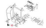 Proform FreeMotion Treadmill Front Base Retangular Internal Endcap 152692 - fitnesspartsrepair