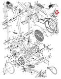 ProForm Freespirit Image NordicTrack Elliptical Right Side Bracket Strap 197795 - hydrafitnessparts