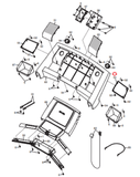 Proform Gold's Gym 570 620 710 570 720 520 Treadmill Right Speaker Back 314028 - hydrafitnessparts