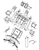 Proform Gold's Gym 570 620 710 570 720 520 ZN Treadmill Right Tray 314030 - hydrafitnessparts