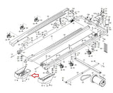 Proform Gold's Gym NordicTrack T 7.0 NETL108160 Treadmill Left Rear Foot 348438 - fitnesspartsrepair