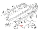 Proform Gold's Gym NordicTrack T 7.0 NETL108160 Treadmill Right Rear Foot 348439 - fitnesspartsrepair