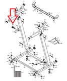 Proform Gold's Gym Treadmill Safety Adjustment Latch Pin Assembly 247310 - fitnesspartsrepair