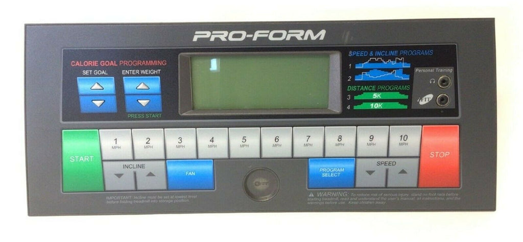 Proform 615 best sale treadmill manual