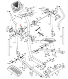 Proform Image 130 850 XP130 890 Elliptical Left Handlebar Pivot Cover 228263 - hydrafitnessparts