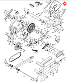 Proform NordicTrack E7 SV 405 CE Elliptical Display Console Assembly 298619 - hydrafitnessparts