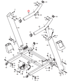 Proform NordicTrack Reebok A2350 CR 605 XP TR7.90 Treadmill Left Handrail 290911 - hydrafitnessparts