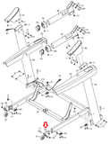 Proform NordicTrack Treadmill Right Wheel Bracket Cap 101576 or 310868 or 301341 - fitnesspartsrepair