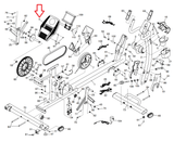 ProForm PFEL049160 PFEL049161 Elliptical Display Console Assembly 385988 - fitnesspartsrepair